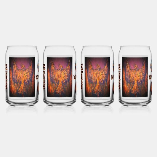 Ensemble de vaisselle DG Paintings Fire Phoenix (Recto)