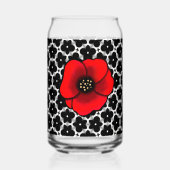 Ensemble de vaisselle florale Coquelicot rouge (Recto)