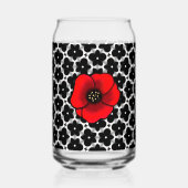 Ensemble de vaisselle florale Coquelicot rouge (Verso)