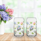 Ensemble de vaisselle Hydrangea Floral Bleu et Ros