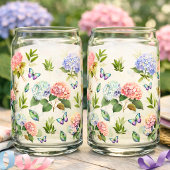 Ensemble de vaisselle Hydrangea Floral Bleu et Ros