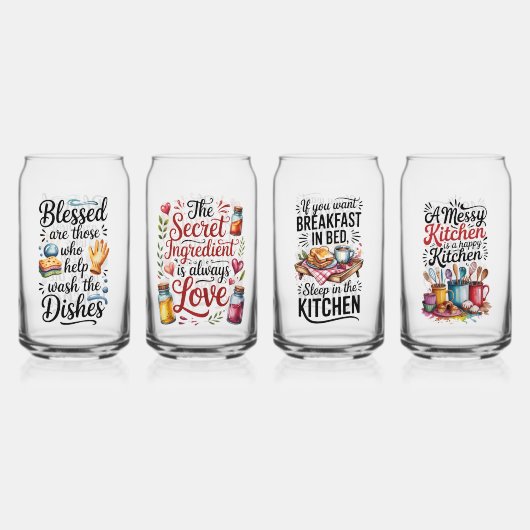Ensemble de verre à boire - Blagues drôles (Recto)