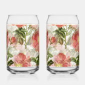 Ensemble de verre à boire en forme de canette orné (Gauche)