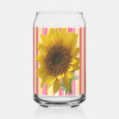 Ensemble de verre à boire Fleur de soleil rose ray (Recto)