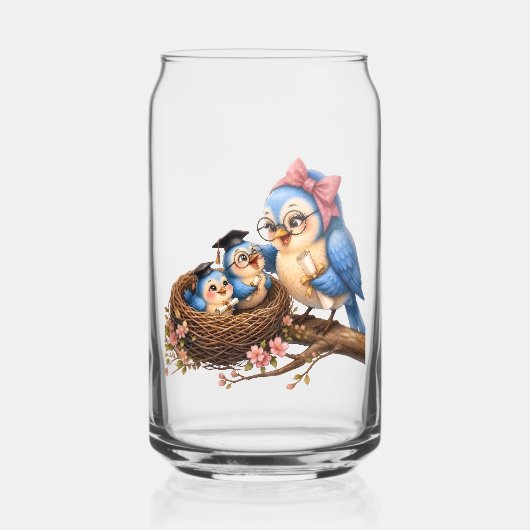 Ensemble de verre à boire Graduation Bird (Recto)