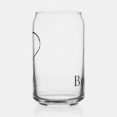 Ensemble de verre à boire Lettre B (Gauche)