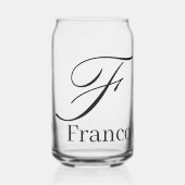 Ensemble de verre à boire Lettre F (Recto)