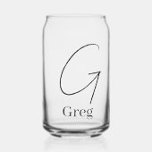 Ensemble de verre à boire Lettre G Verre (Recto)