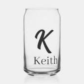 Ensemble de verre à boire Lettre K (Recto)