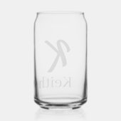 Ensemble de verre à boire Lettre K (Verso)