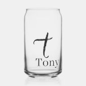 Ensemble de verre à boire Lettre T (Recto)