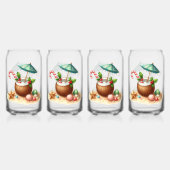 Ensemble de verre à boire - Noël tropical (Dos)