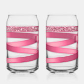 Ensemble de verre à boire Ruban Rose (Recto)