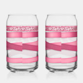 Ensemble de verre à boire Ruban Rose (Droite)