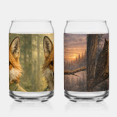 Ensemble de verre à canette Renard forestier + Hib (Gauche)