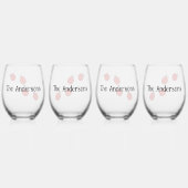 Ensemble de verre à vin de conception Ladybugs (Dos)