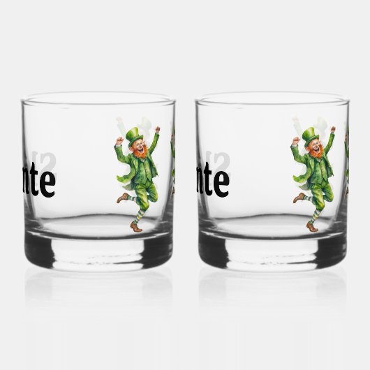 Ensemble de verre à whisky à thème Sláinte (Droite)