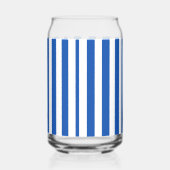 Ensemble de verre bleu et blanc rayé (Recto)