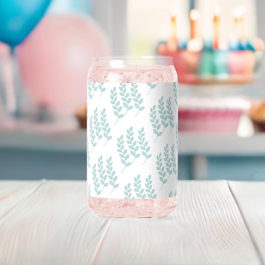 Ensemble de verre Cute Green Leaves (Insitu (Baby Shower))