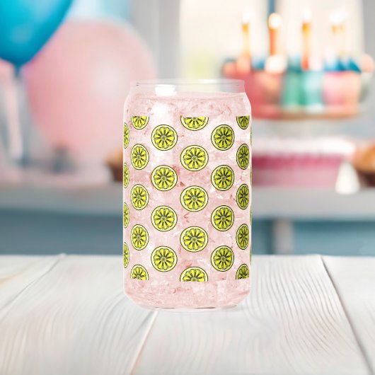 Ensemble de verre Cute Yellow Lemons (Insitu (Baby Shower))