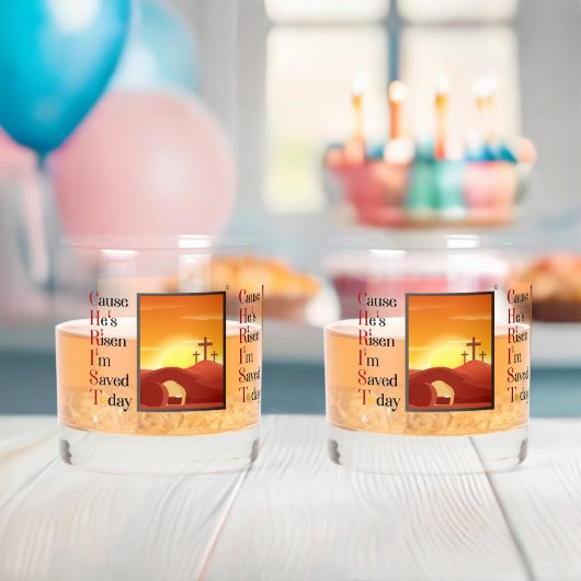 Ensemble de verre de roche imprimé sur l'acronyme  (Insitu (Baby Shower))