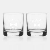 Ensemble de verre de whiskey Groomsman personnalis (Recto)