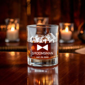 Ensemble de verre de whiskey Groomsman personnalis