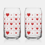 Ensemble de verre en forme de canette pour la Sain (Verso)