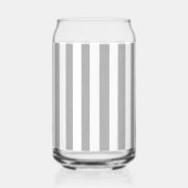 Ensemble de verre gris et blanc rayé (Recto)