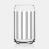 Ensemble de verre gris et blanc rayé (Verso)