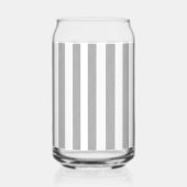 Ensemble de verre gris et blanc rayé (Gauche)