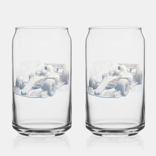 Ensemble de verre imprimé Cloud racer f1 (Verso)