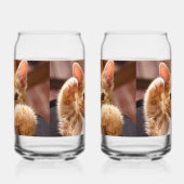 "Ensemble De Verre Imprimé Conception Chat De 2 (Gauche)