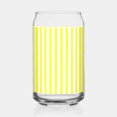 Ensemble de verre jaune et blanc rayé (Gauche)