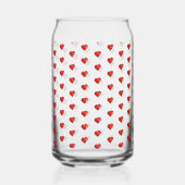 Ensemble de verre Love Red Hearts  (Recto)