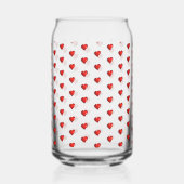 Ensemble de verre Love Red Hearts  (Verso)