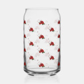Ensemble de verre Love Red Rose Floral (Gauche)