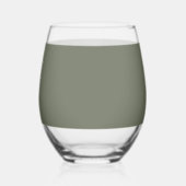 Ensemble de verre moderne Moss Green - Personnalis (Recto)