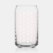 Ensemble de verre Pink & White Stripe Square (Recto)