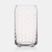Ensemble de verre Pink & White Stripe Square (Gauche)