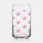Ensemble de verre rose papillon rose (Verso)