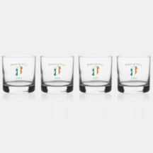 Ensemble de verre Whiskey Mariage irlandais