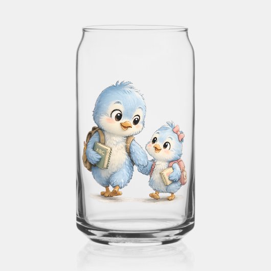 Ensemble de verrerie Little Blue Bird Siblings (Recto)