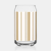 Ensemble de verrerie Rayure beige et blanc Verre à (Droite)