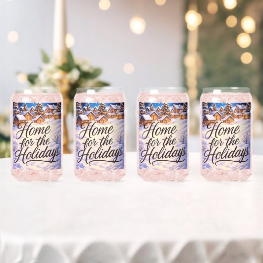 Ensemble de verres à canette imprimés (Insitu (Mariage))