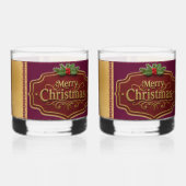 Ensemble de verres à roche de Noël joyeux (Verso)