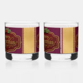 Ensemble de verres à roche de Noël joyeux (Droite)