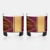 Ensemble de verres à roche de Noël joyeux (Gauche)