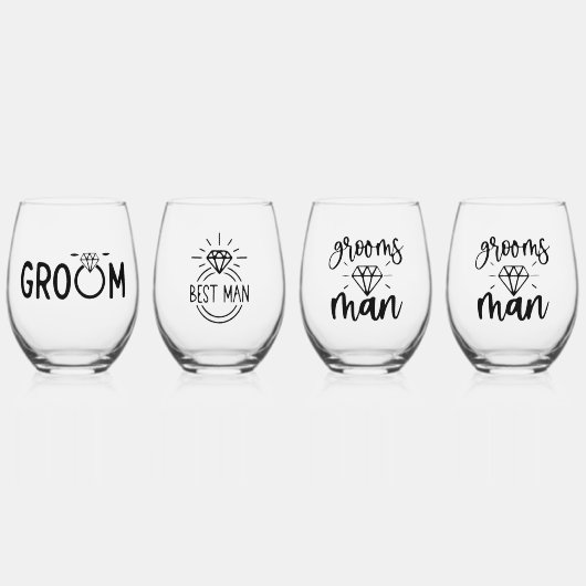 Ensemble de verres à vin – Édition Marié et Garçon (Recto)