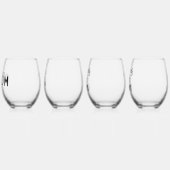 Ensemble de verres à vin – Édition Marié et Garçon (Gauche)